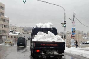 snow in amman